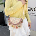 Woven straw bag